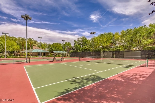 view of tennis court