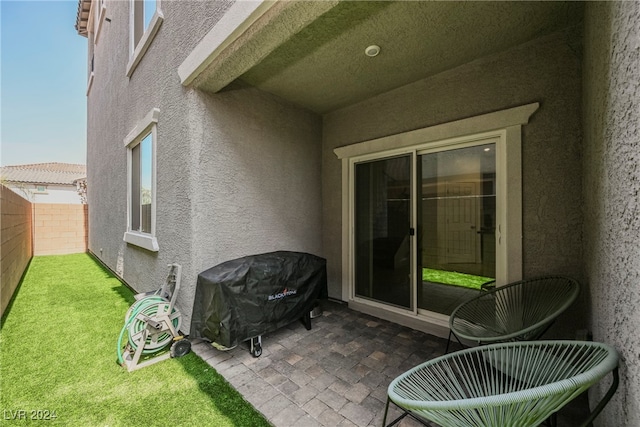 view of patio / terrace featuring grilling area