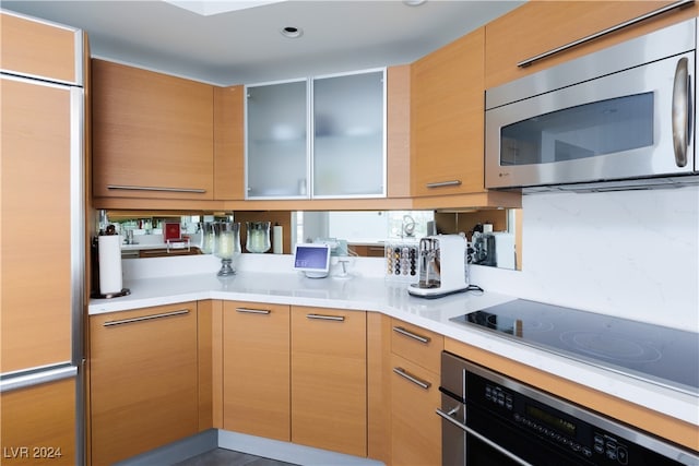 kitchen with stainless steel appliances