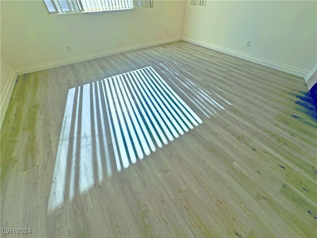 empty room featuring light hardwood / wood-style flooring