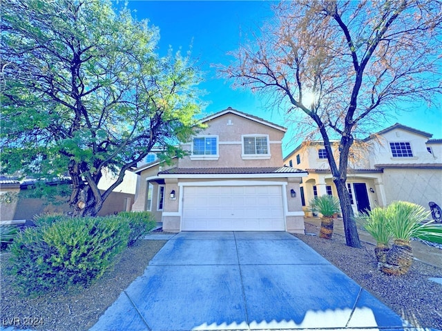 view of front of house featuring a garage