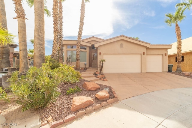 view of front of home featuring a garage