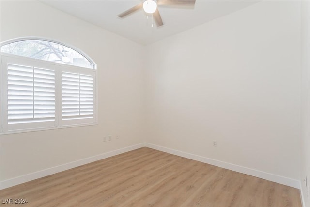 700 Carnegie St Unit 2312, Henderson, NV 89052 - unfurnished room with light wood-style flooring, ceiling fan, and baseboards