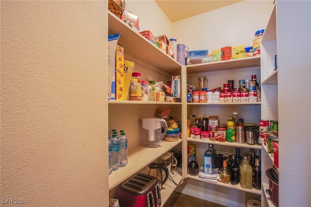 view of pantry