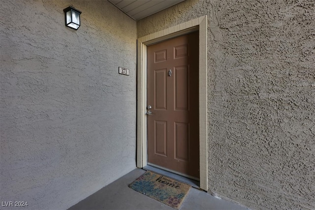 view of entrance to property