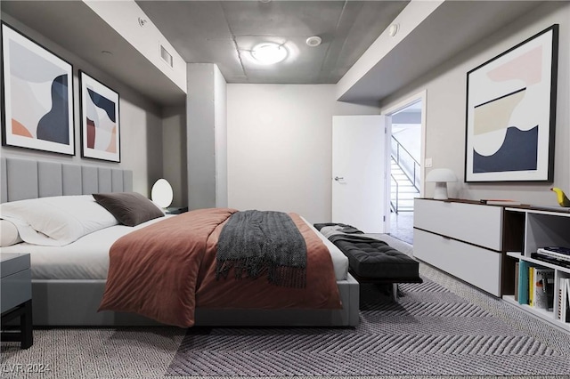 bedroom featuring carpet floors