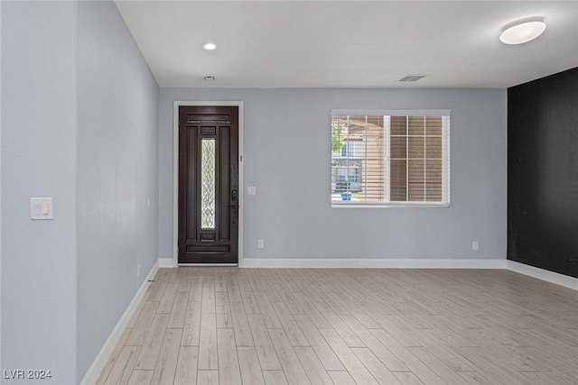 entryway featuring light wood-type flooring