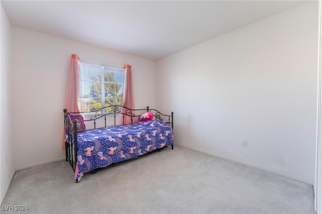 bedroom with carpet floors