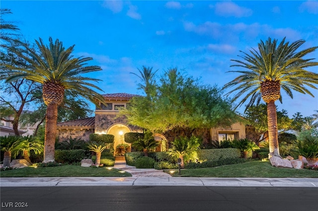 view of mediterranean / spanish house