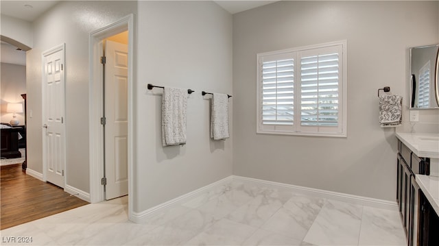 bathroom with vanity