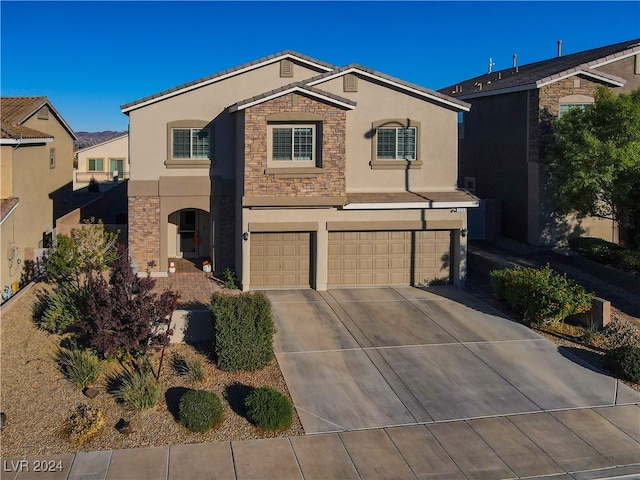 view of front of house featuring a garage