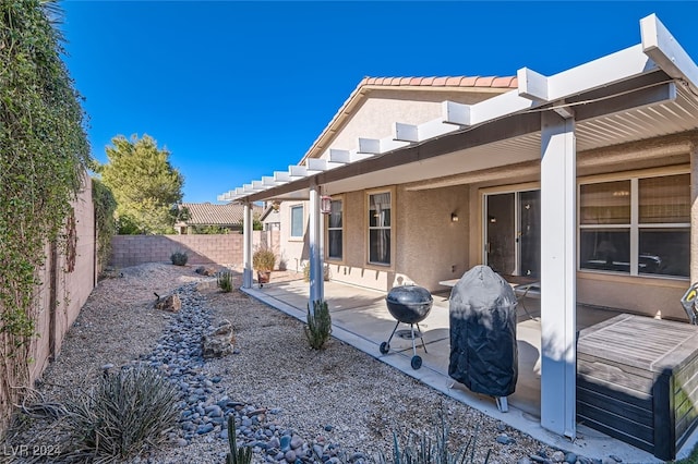 view of home's exterior with a patio area