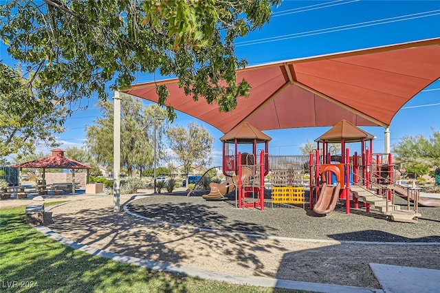 view of jungle gym