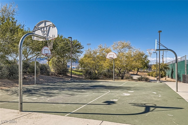 view of basketball court