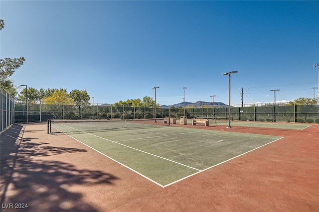 view of tennis court