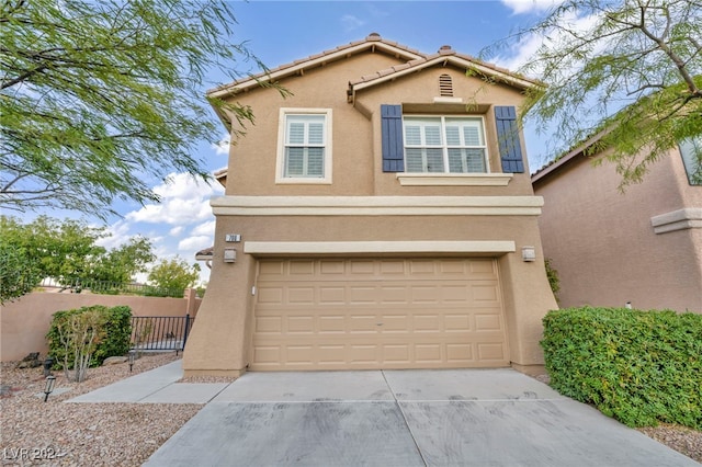 view of front of home featuring a garage