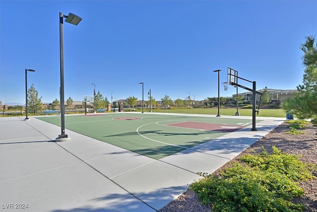 view of sport court