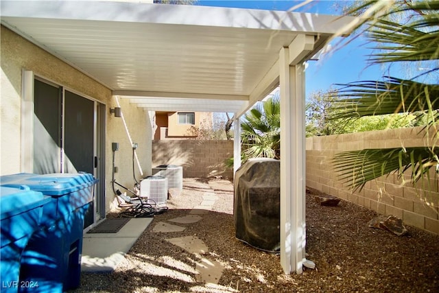 view of patio / terrace featuring cooling unit