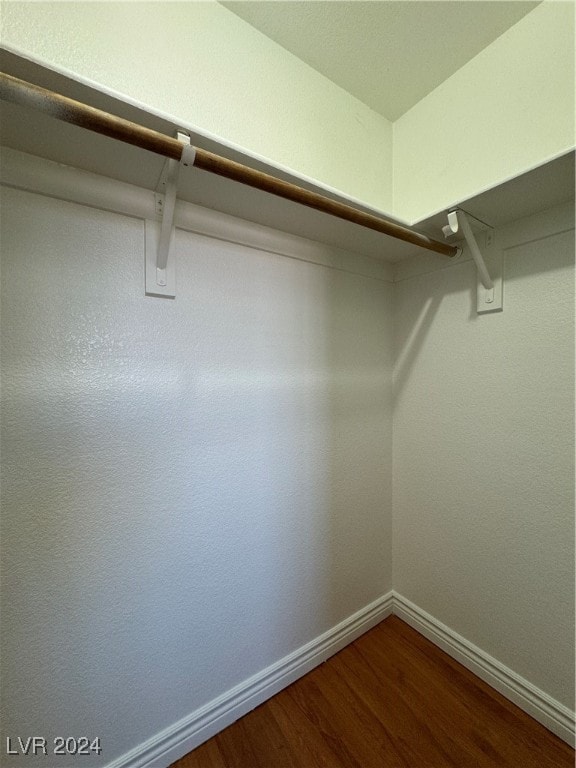 spacious closet with wood-type flooring