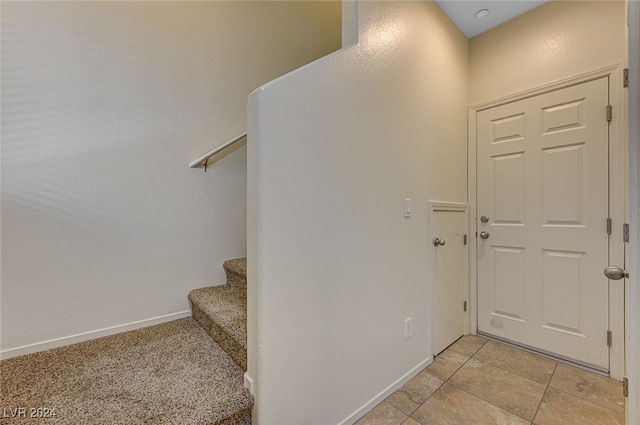 view of tiled foyer