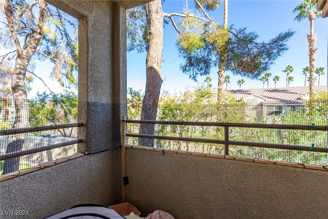 view of balcony