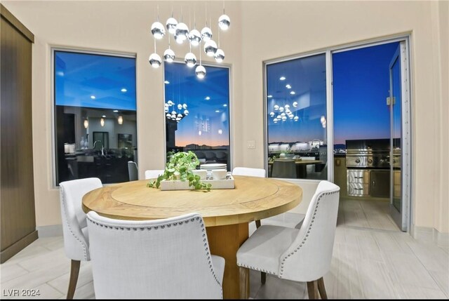 view of dining room