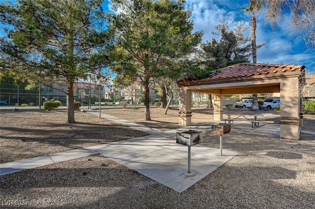 view of property's community featuring a gazebo