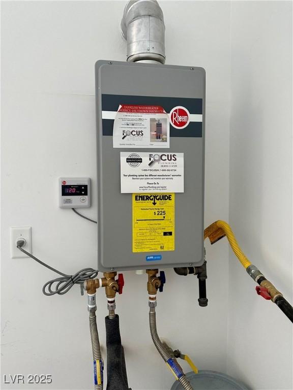 utilities featuring water heater