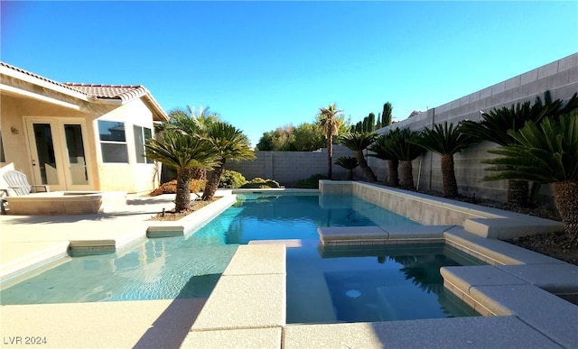 view of pool with a fenced in pool and a fenced backyard