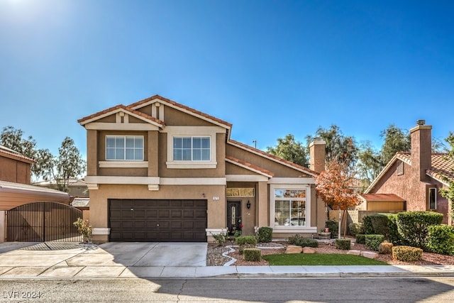 craftsman inspired home with a garage