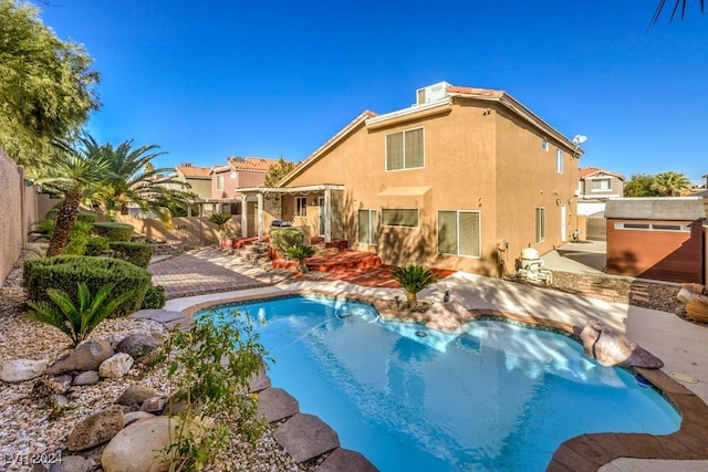 view of pool with a patio