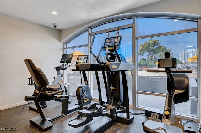 view of exercise room