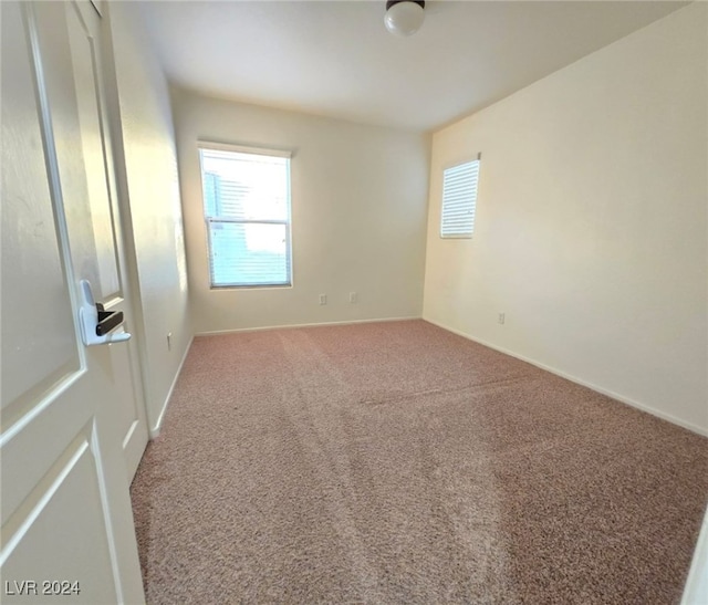 view of carpeted empty room