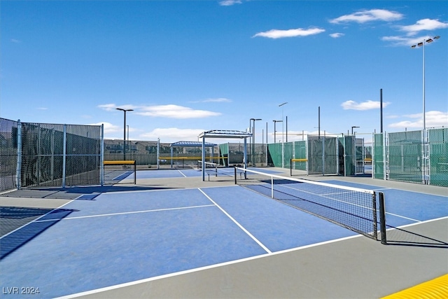 view of tennis court