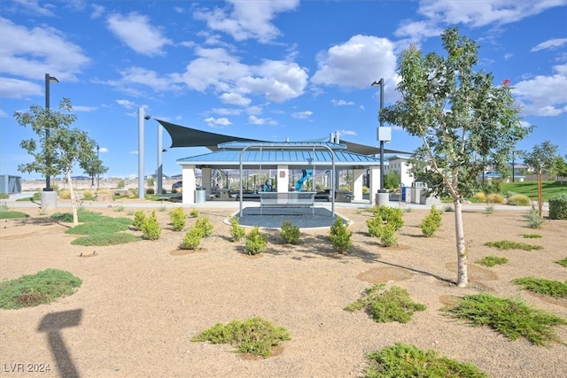 view of property's community featuring a gazebo