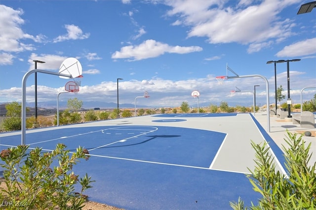 view of basketball court