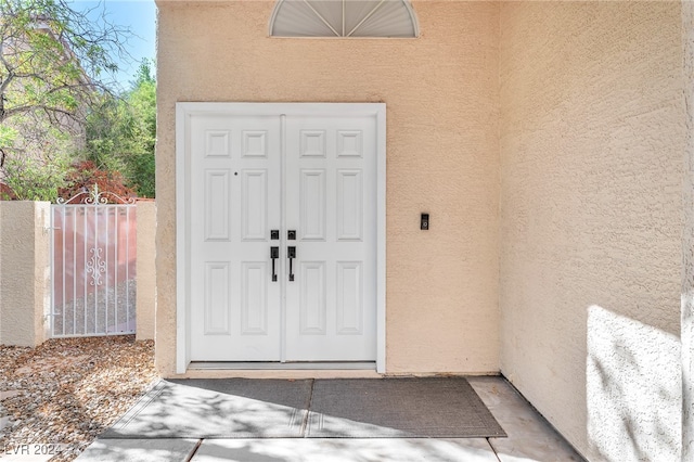 view of entrance to property