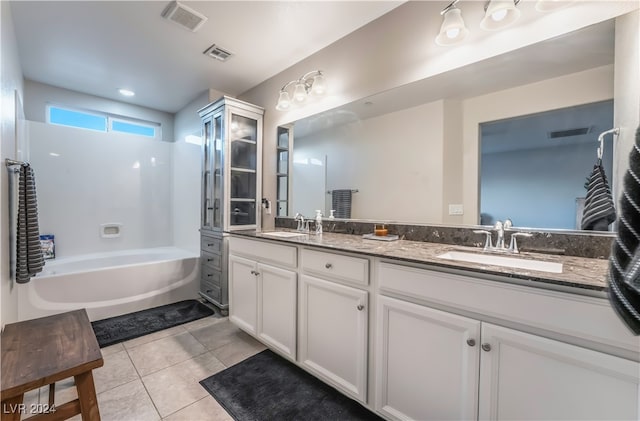 bathroom featuring tile patterned floors and vanity