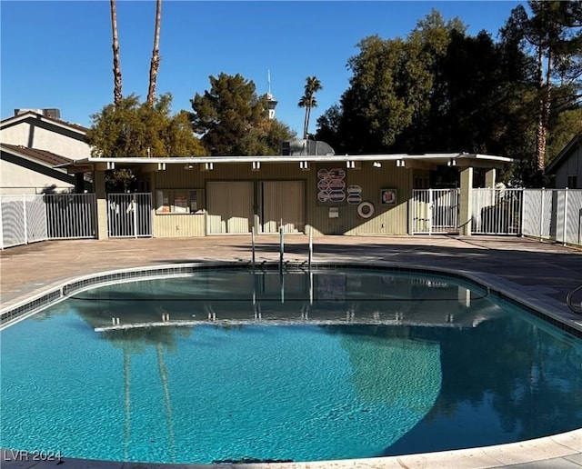 view of pool with a patio