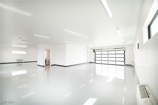 garage with visible vents