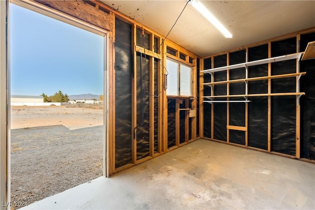 misc room featuring plenty of natural light and concrete floors