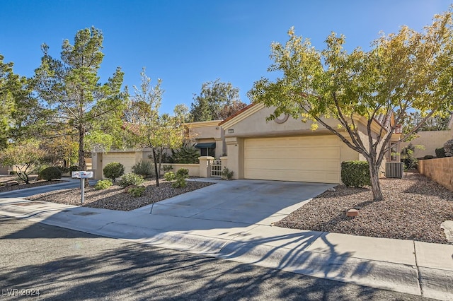 view of front of home with central AC unit