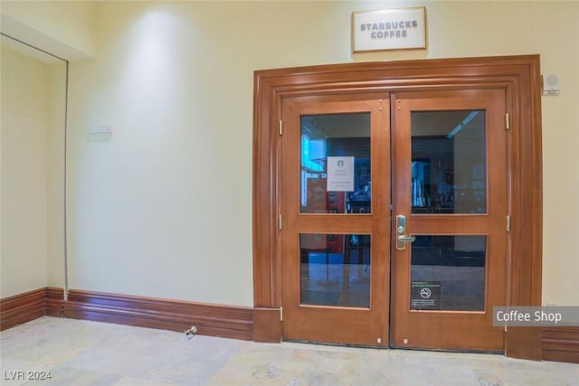 room details featuring french doors