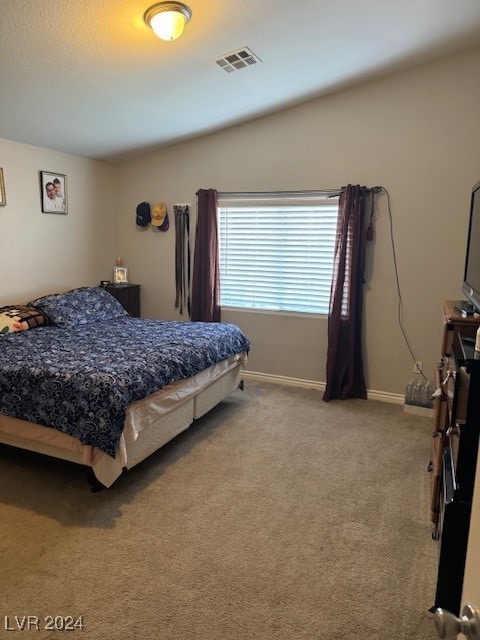 bedroom featuring carpet