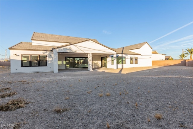 view of rear view of property