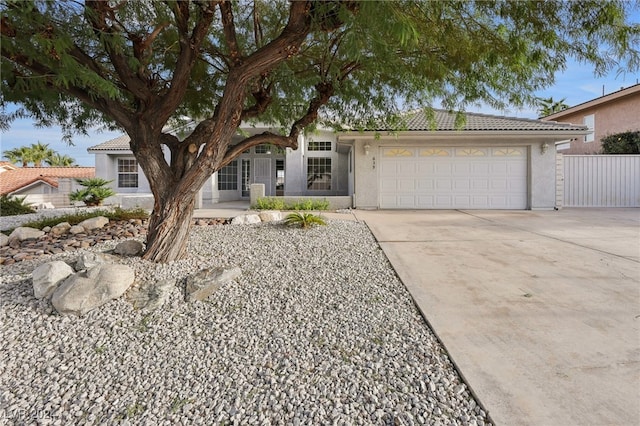 view of front of house featuring a garage