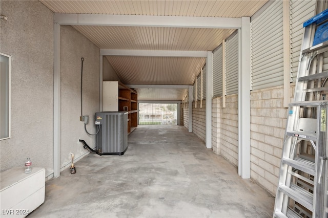 view of patio featuring central AC unit