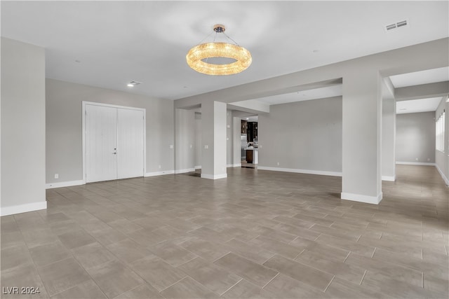 view of unfurnished living room