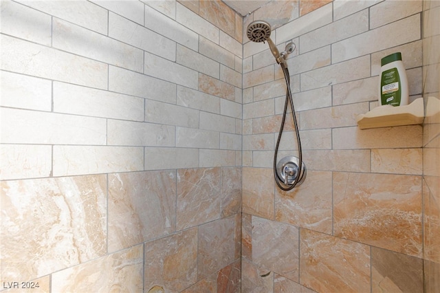 room details featuring tiled shower