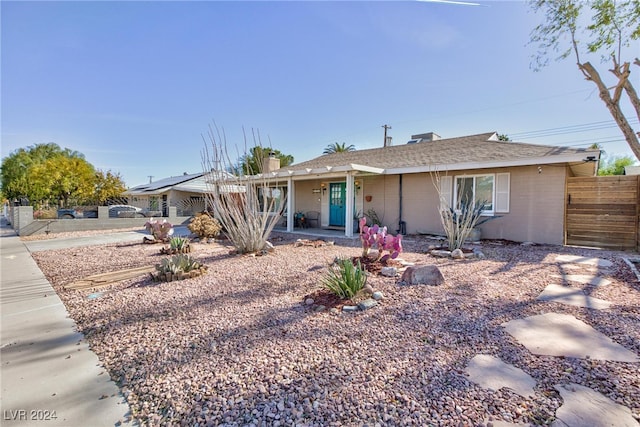 view of ranch-style house